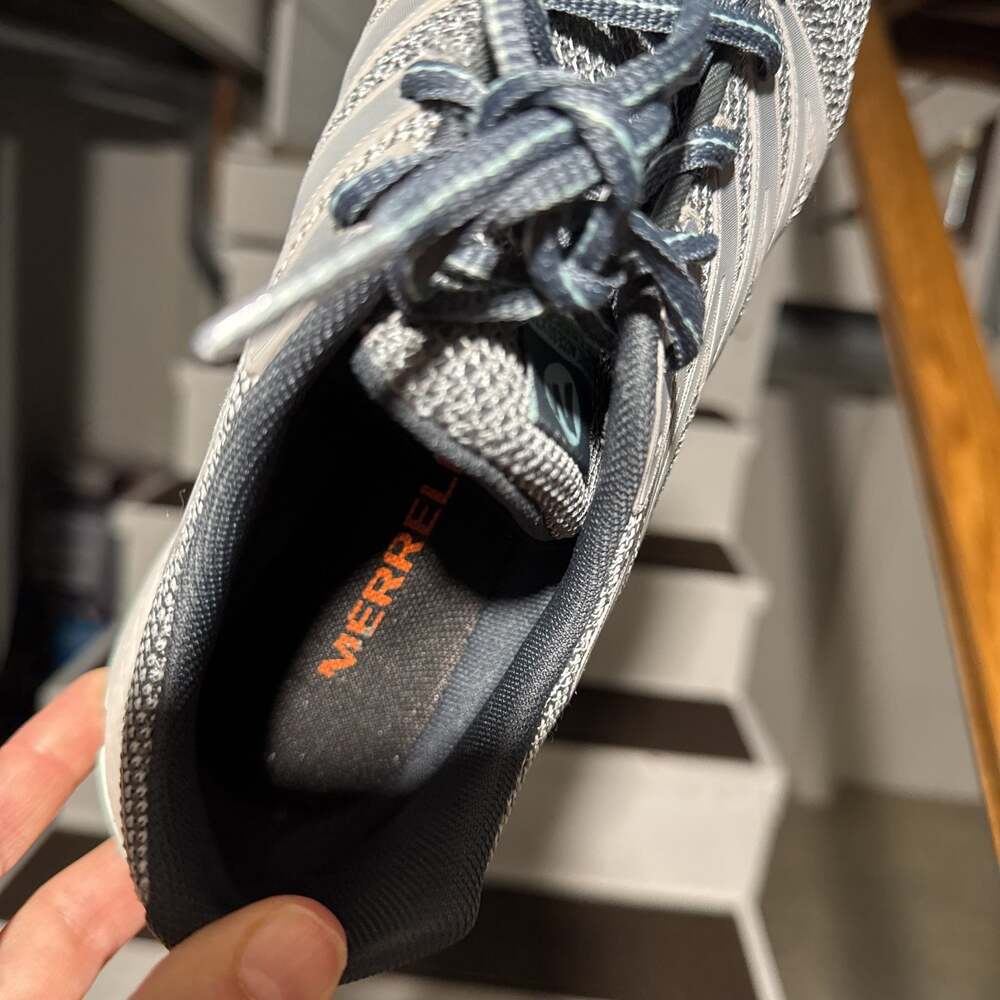 Merrell Fly Strike Sneaker in Monument Grey vubram flex sole flex 2